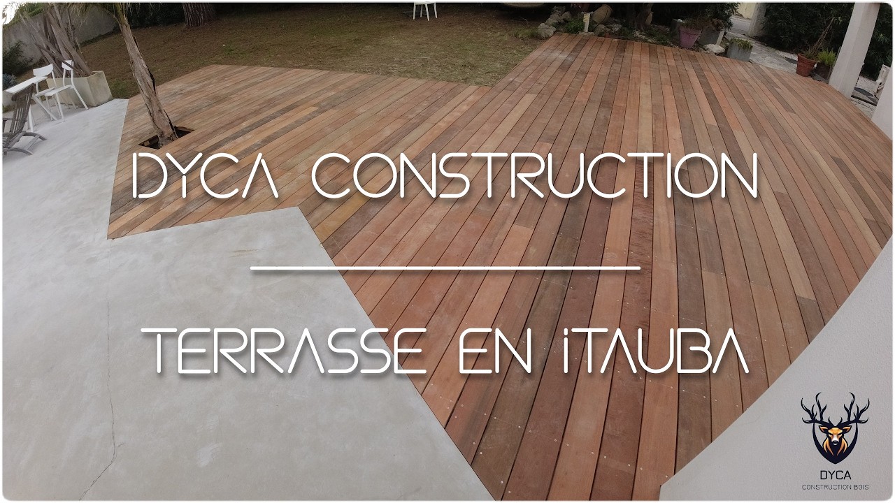 Construction d'une terrasse en bois (Itauba)
