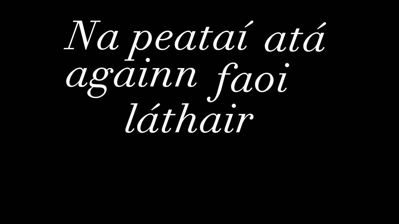Peata&iacute; at&aacute; againn faoi l&aacute;thair 🫶