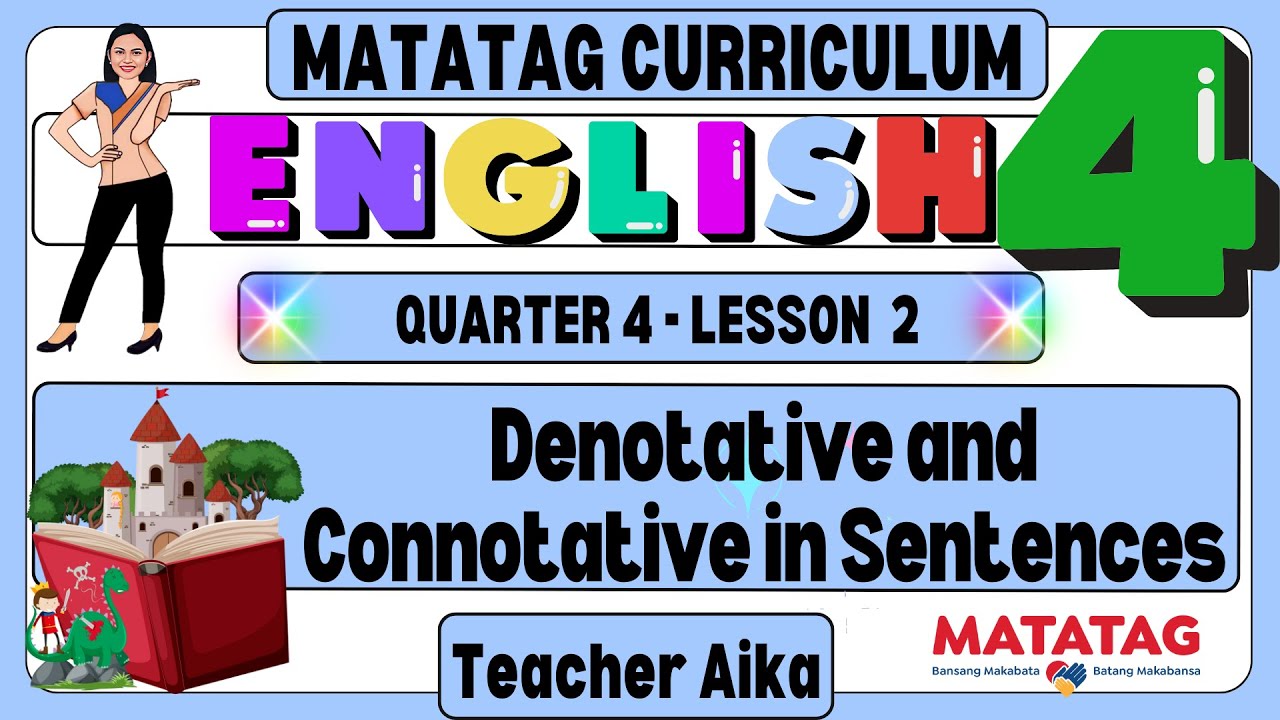 ENGLISH 4 Grade 4 Quarter 4 Lesson 2 Denotative and Connotative in Sentences