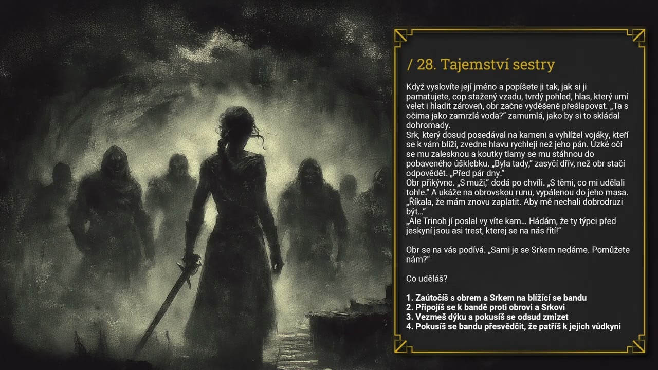 Gamebook KONČINA | 2. PRŮCHOD | E28 - Tajemství sestry
