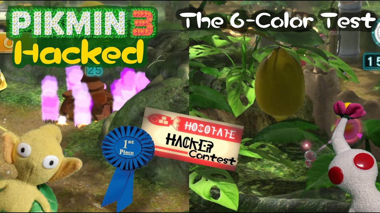 Модификация Pikmin 3, эпизод 5: Тест шести цветов. Карта Hocotate Hacker, победитель от Vinicius8...