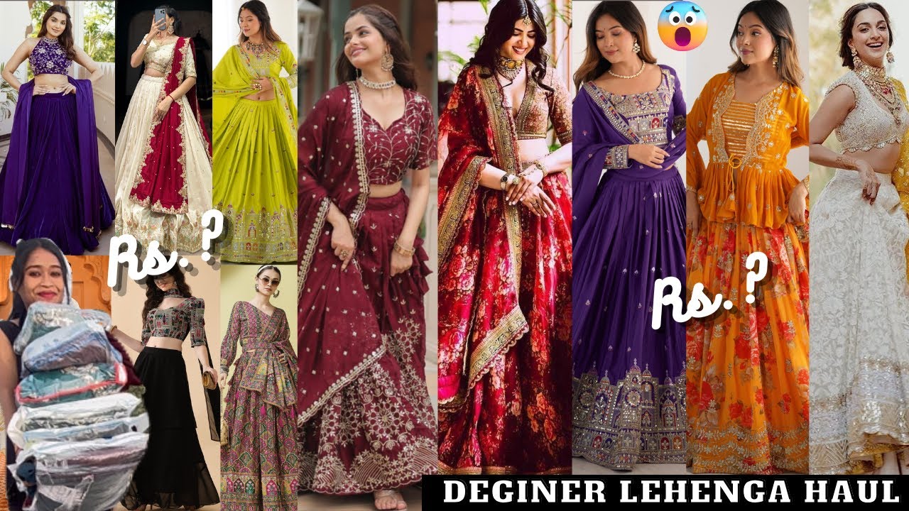 25  Huge *Trendy* Degineer $asta Lehenga Haul 🥰|| Omg 😱 इतना अच्छा कैसे आ गया🤭|| Under Rs.?||Ghtiya🥹