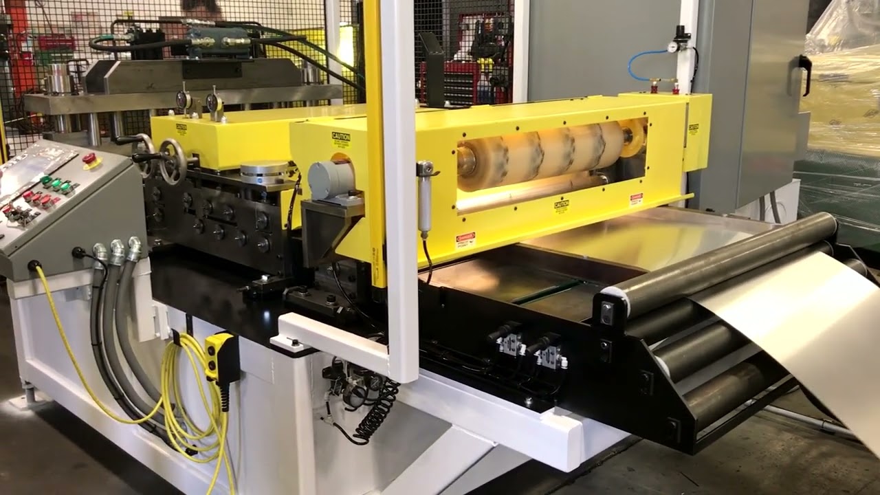 Coil Cut To Length with PVC Applicator System