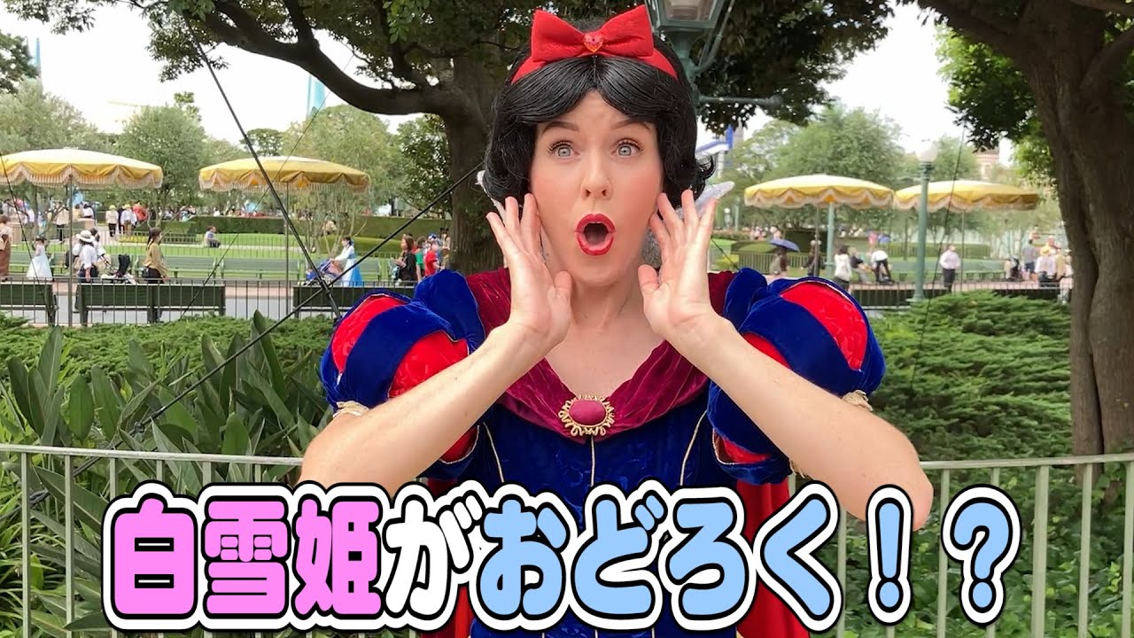 💖ディズニー💖グリーティング！白雪姫が〇〇みてびっくり！東京ディズニーランド/東京ディズニーシー/ネイボール