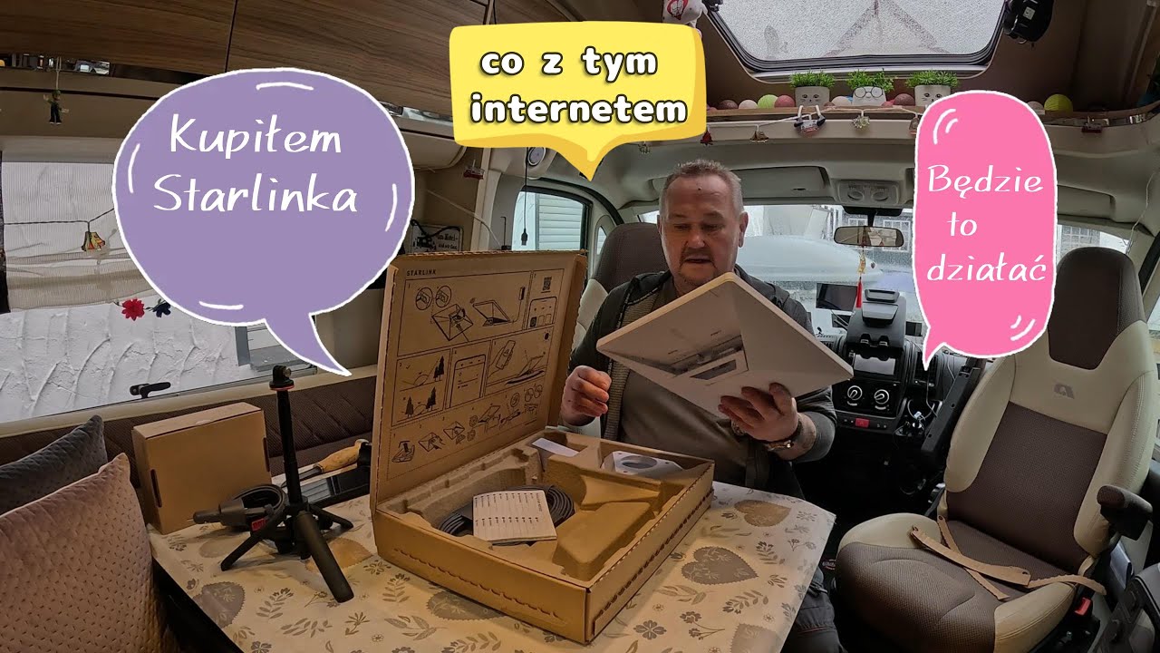 ,,Problemy z internetem jest na to sposób,,STARLINK #kamper#travel#internet #starlink