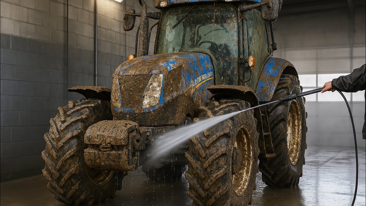 Cleaning DIRTIEST Tractors I’ve Ever Seen 💩 | Satisfying Asmr