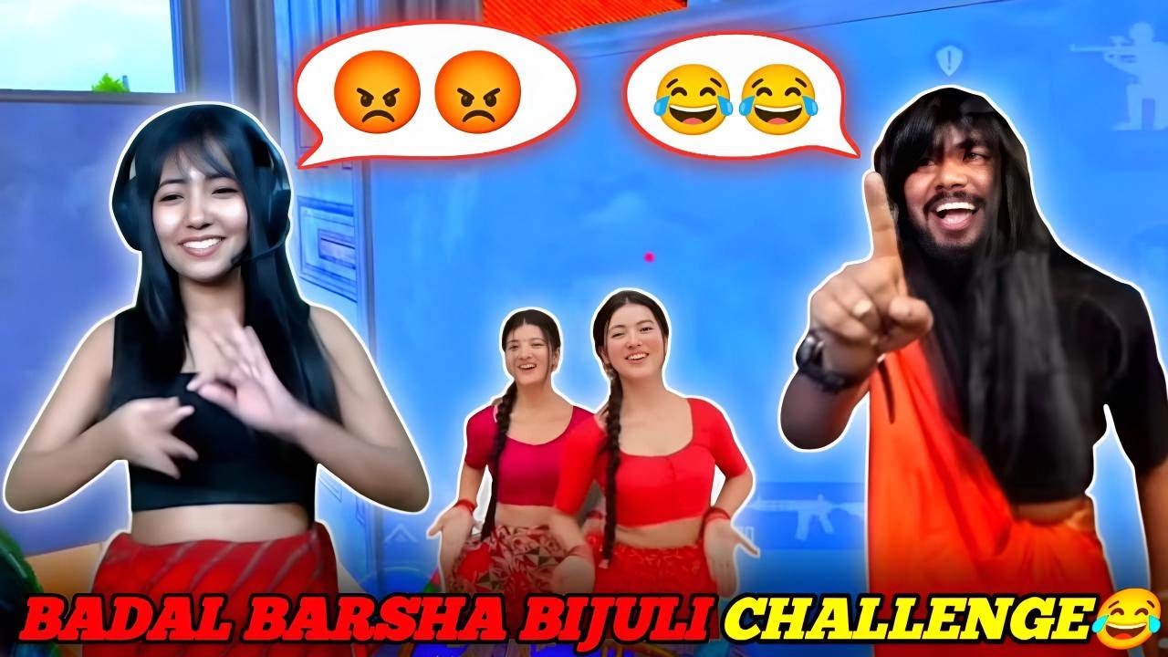 BADAL BARSHA BIJULI CHALLENGE😂😂 || ANTARYAMI GAMING