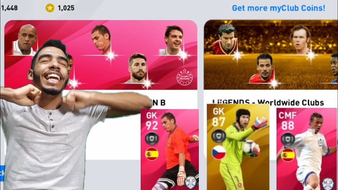 Real Madrid - Iconic moment + Legends box draw pack opening 🔥 eFootball pes 20 mobile