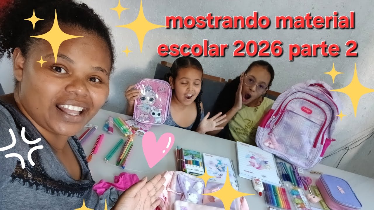 MOSTRANDO MATERIAL ESCOLAR 2026 parte 2 Chegaram mais coisas 😉 curta se escreva E SEJA BEM VINDO 😘