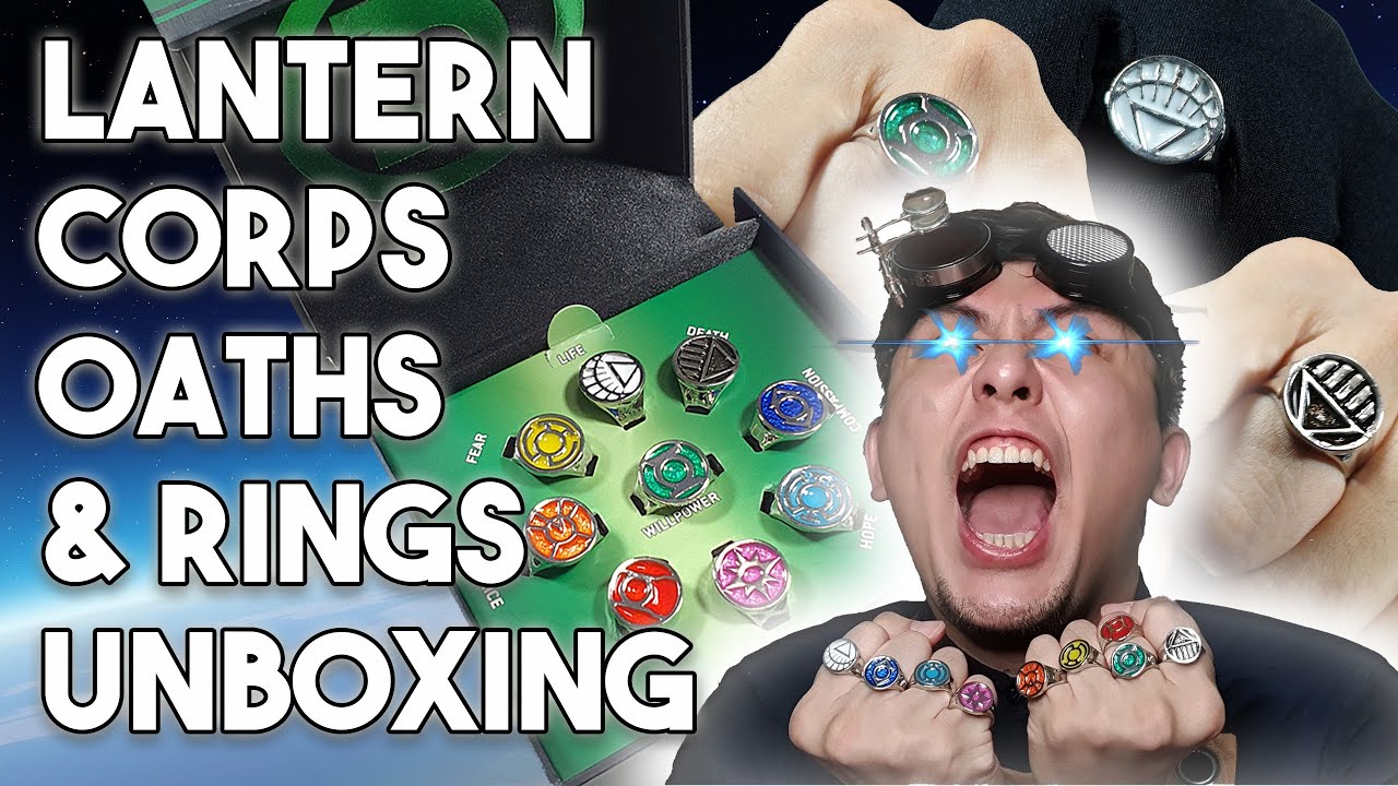 ALL Lantern Corps Oaths | Lantern Corp Rings Unboxing