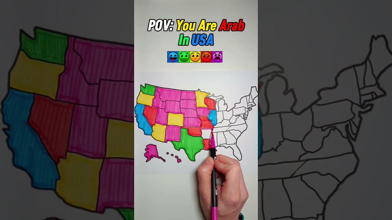 POV: You Are Arab In USA #facts #art #geographythroughmaps #mapping #maps #usa