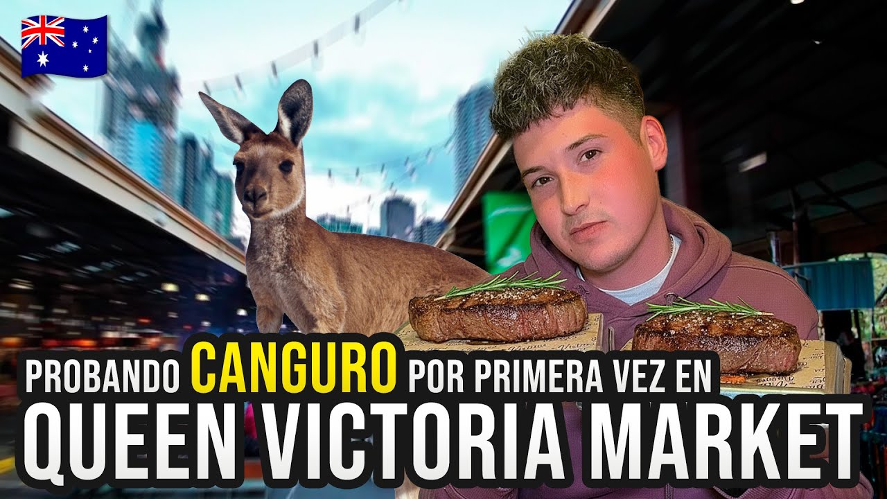 PROBANDO CANGURO en el MERCADO GASTRONÓMICO MÁS IMPRESIONANTE de MELBOURNE 🦘🇦🇺