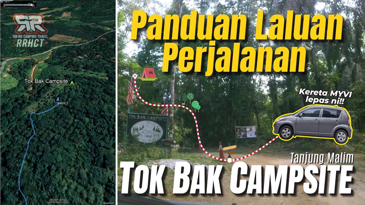 Tok Bak Campsite Tanjung Malim Perak - Laluan Route Access Masuk Campsite
