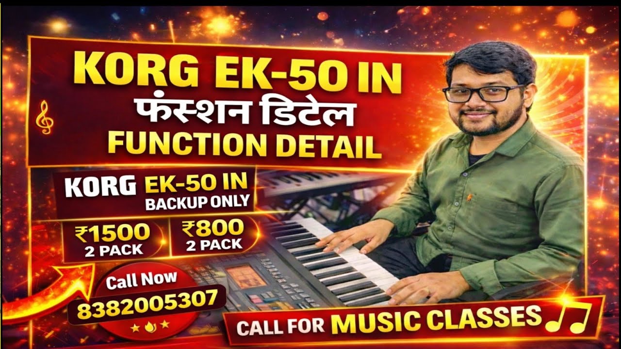 Korg EK-50 IN Keyboard Edit Bank detailed|✅️Best Korg Keyboard|Korg EK-50IN Function🔥💫Best Keyboard🔥