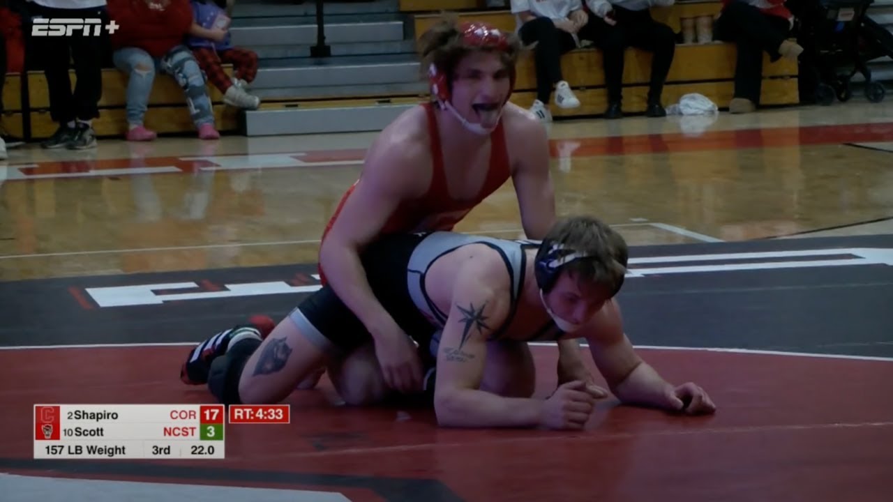 157lbs Meyer Shapiro (Cornell) vs Ed Scott (NC State)