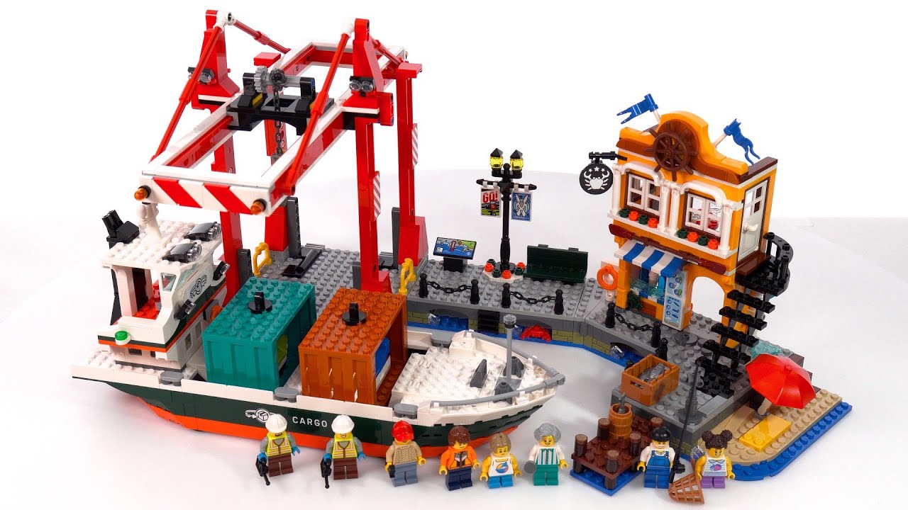 Фанатский обзор LEGO City Harbor с контейнеровозом! Хорошие сборки и цена, но не до конца | 60422