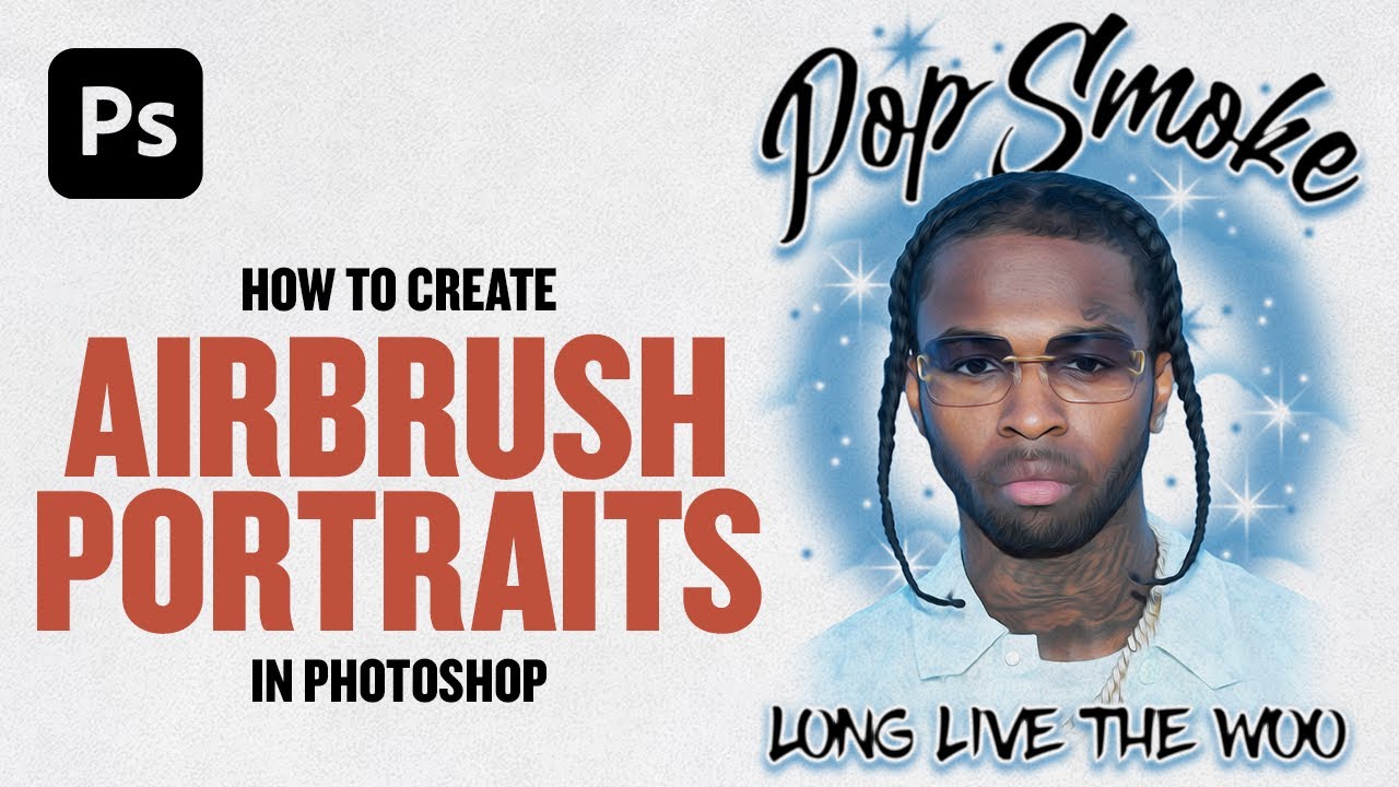 How To Create AIRBRUSH PORTRAITS In Adobe Photoshop (Full Tutorial)