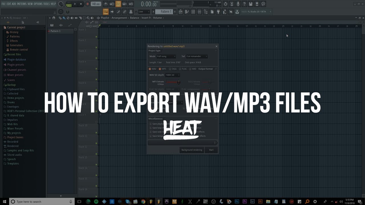 How To Export WAV & MP3 Files In FL Studio (Stop Your Mix From Sounding Bad After Exporting)
