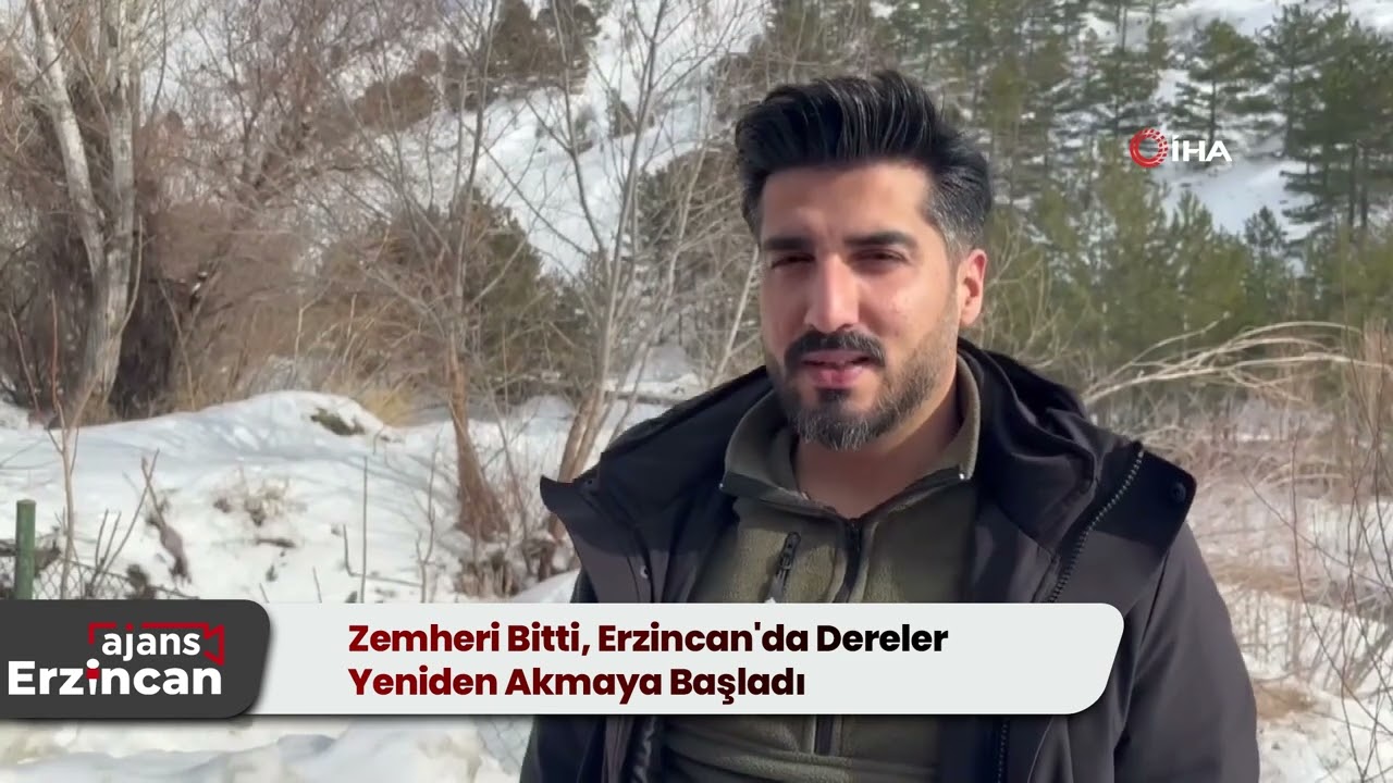 Zemheri Bitti, Erzincan'da Dereler Yeniden Akmaya Başladı