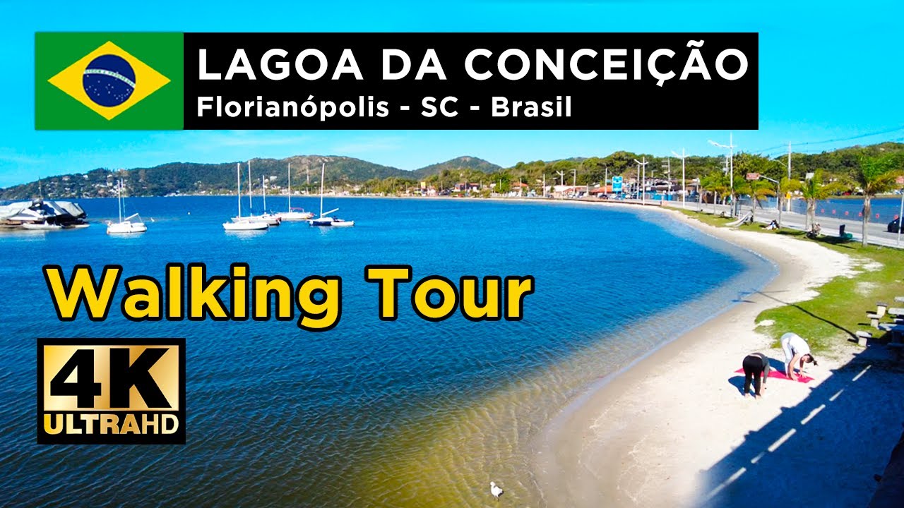 Walking Tour Lagoa da Conceição (Florianópolis/SC) – Caminhada & Natureza - 4K