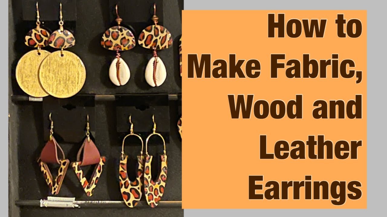 How to make fabric, wood and leather earrings with Glowforge and Sizzix Die Cuts