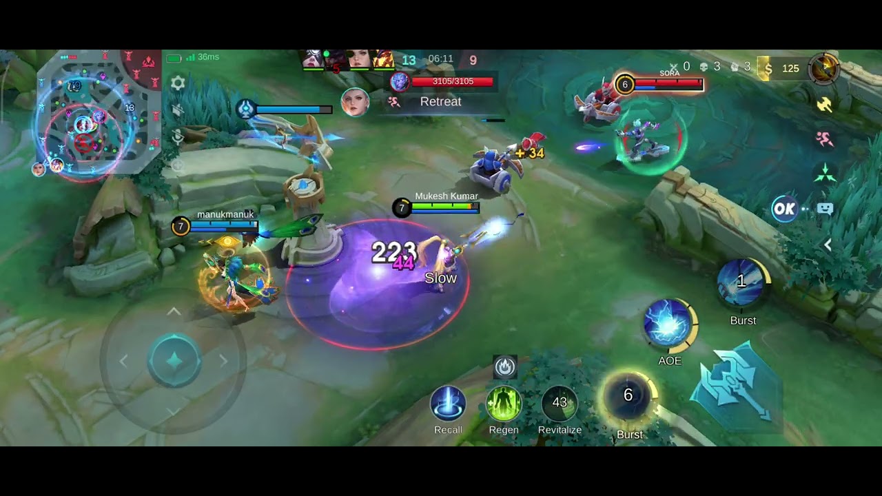 Six kill moba legend Ranked full video 🤣😱😱
