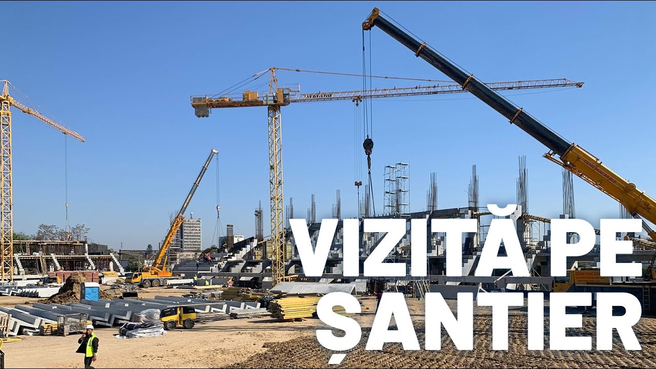 Șantierul avansează și în Giulești! A început montarea treptelor din tribunele noului stadion
