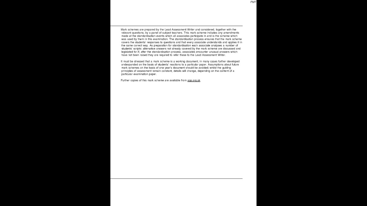 AQA A Level Psychology 7182 3 Paper 3 Mark Scheme Specimen Material Second Set Get Top Grades