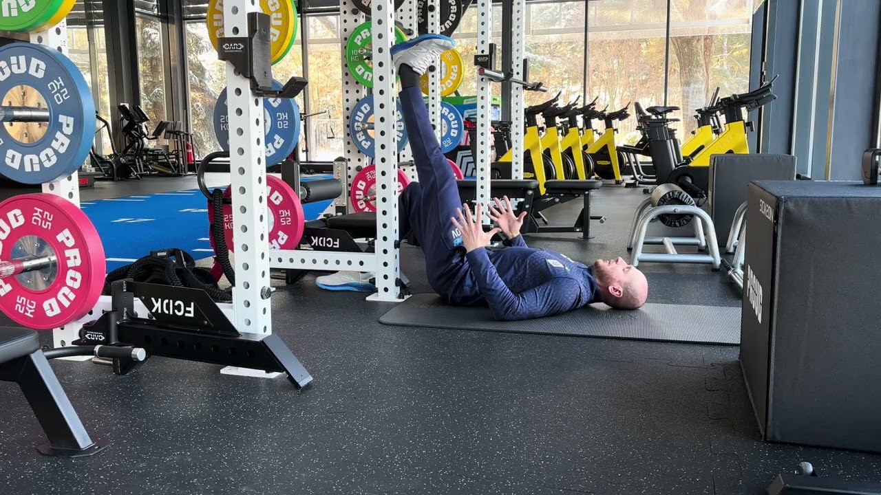 Покращення згинання стегна лежачи | Hip Flexion Isometric + Active
