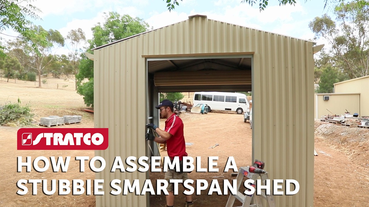 Stratco | HowTo Assemble Stubbie Smartspan Shed