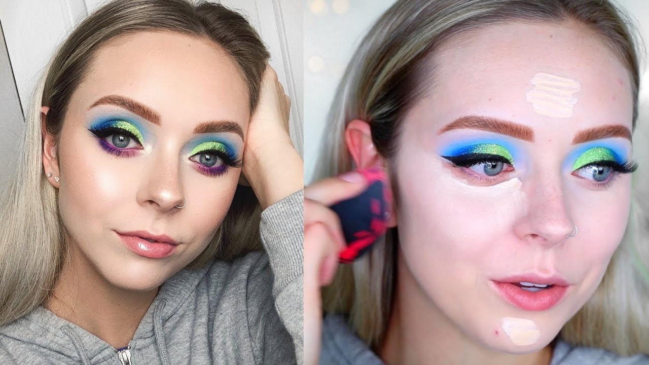 FULL FACE FIRST IMPRESSIONS | Blue Green Glitter