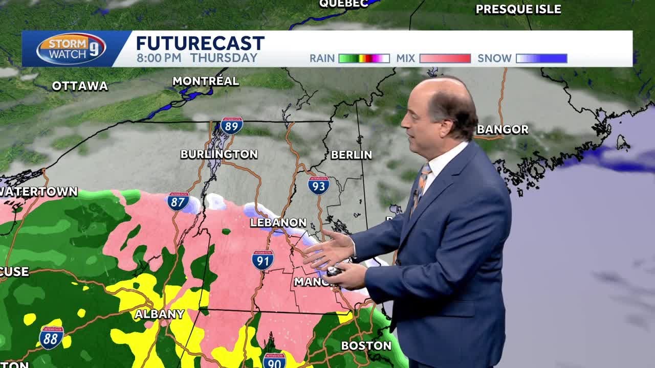 Video: Snow, wintry mix set to move through New Hampshire