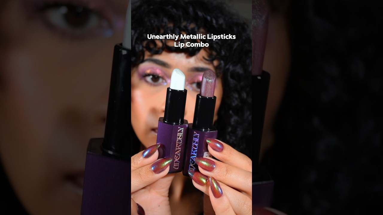 Unearthly Cosmetics Metallic Lipsticks #lipstick #makeup #lipcombo #unearthlycosmetics