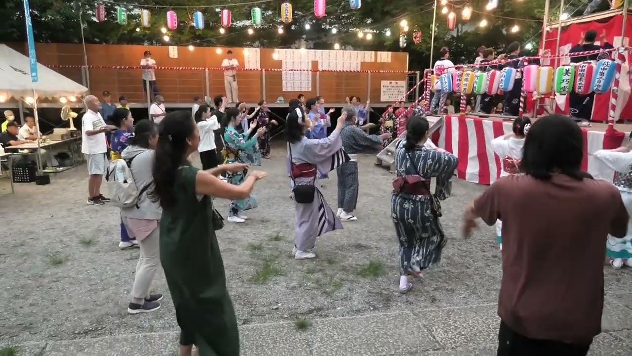 チャンチキおけさ　2025年萩中神社盆踊り５　東京都大田区
