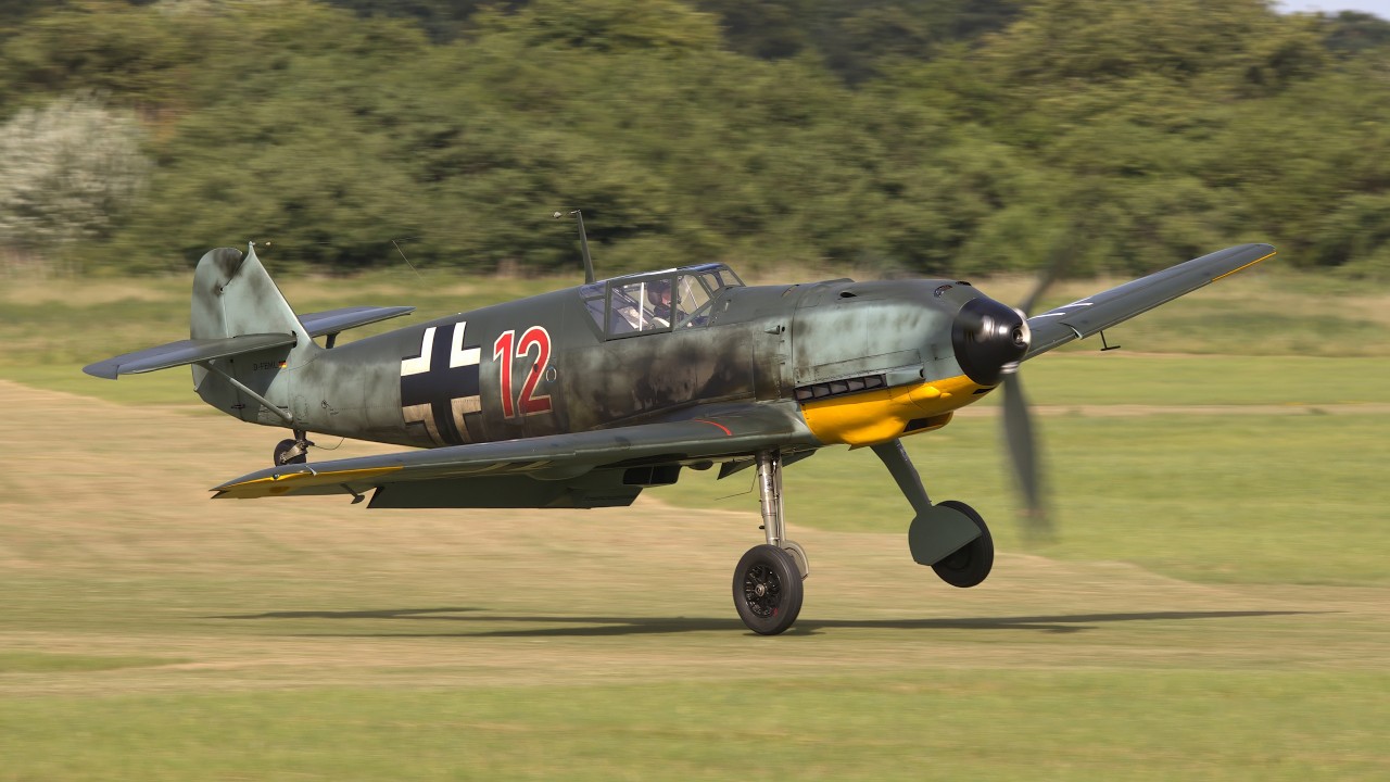 RARE Messerschmitt Bf 109 E-4 D-FEML | Full Display, Startup, Taxi & Takeoff