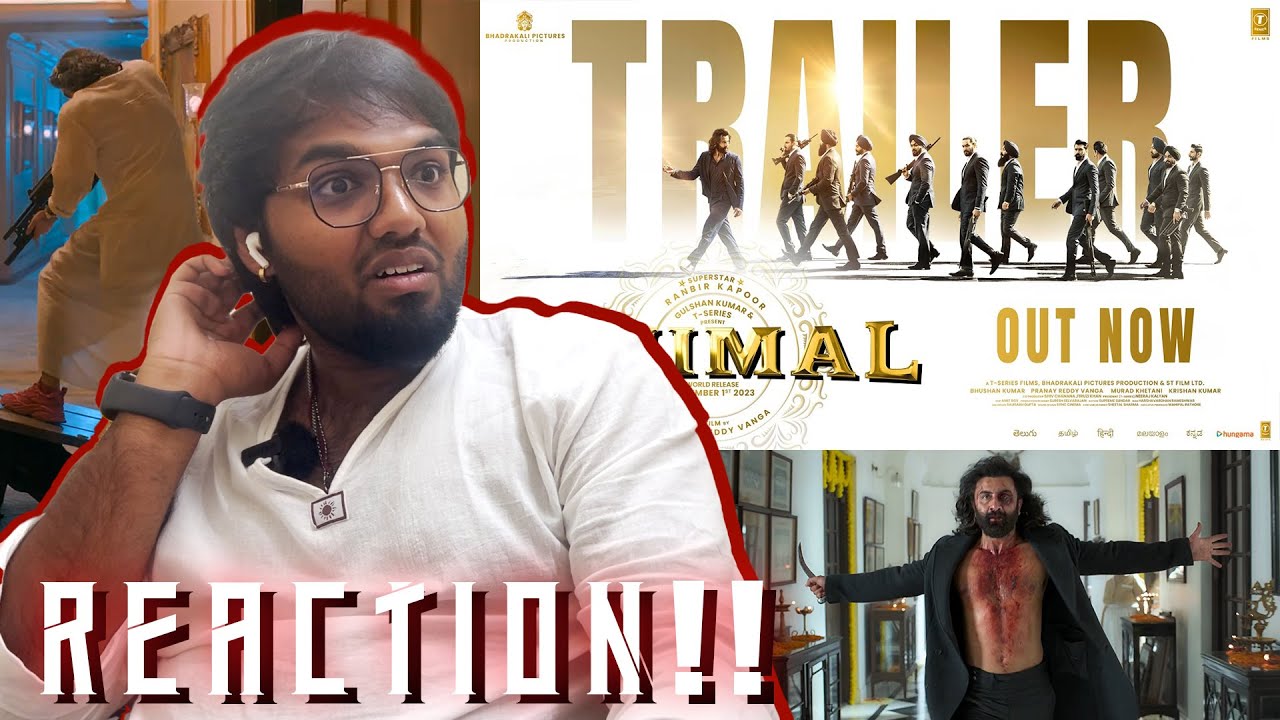 ANIMAL Trailer | REACTION!! | Ranbir Kapoor | Rashmika M, Anil K, Bobby D | Sandeep Vanga | Bhushan