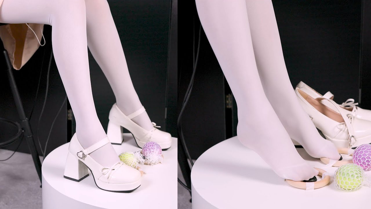 4K ASMR Cute lolita shoes .