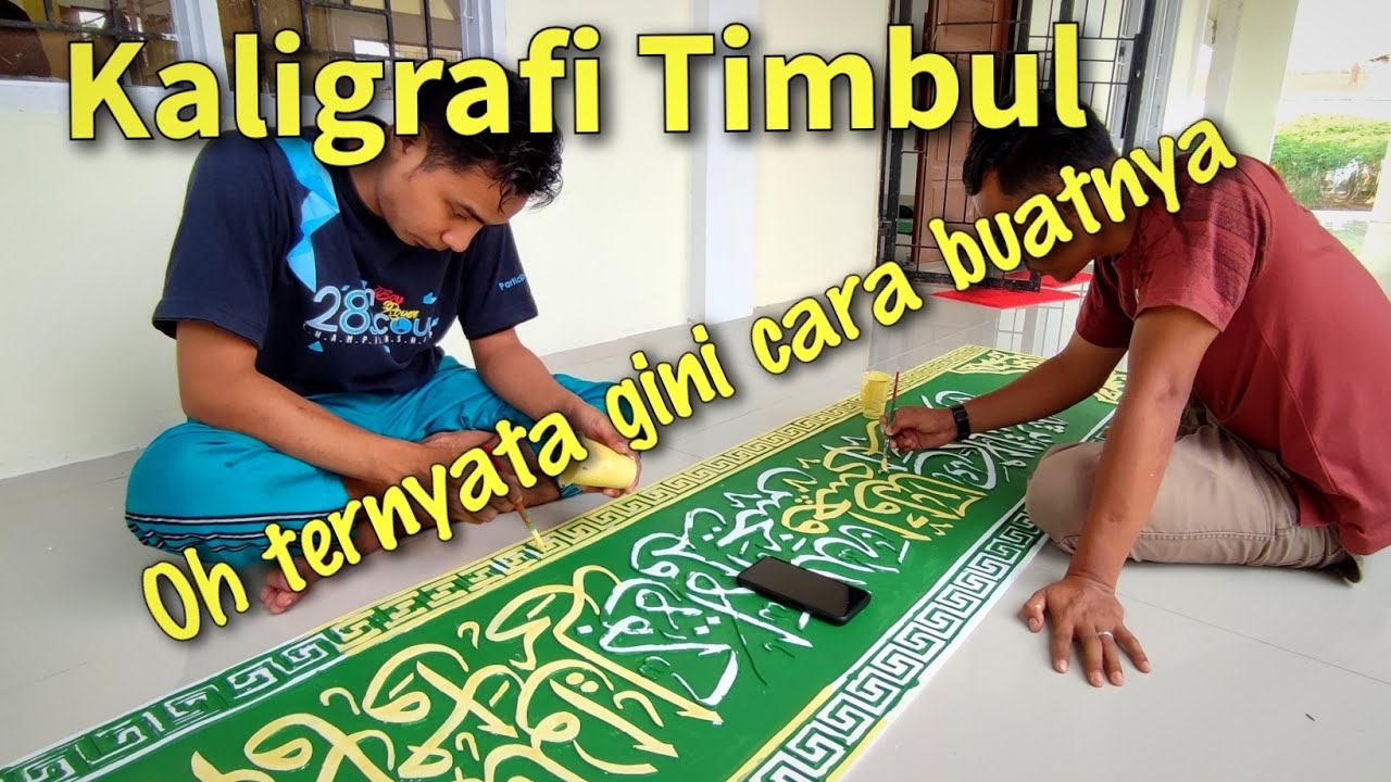 Membuat Kaligrafi Masjid Timbul - Bersama Shiver Art