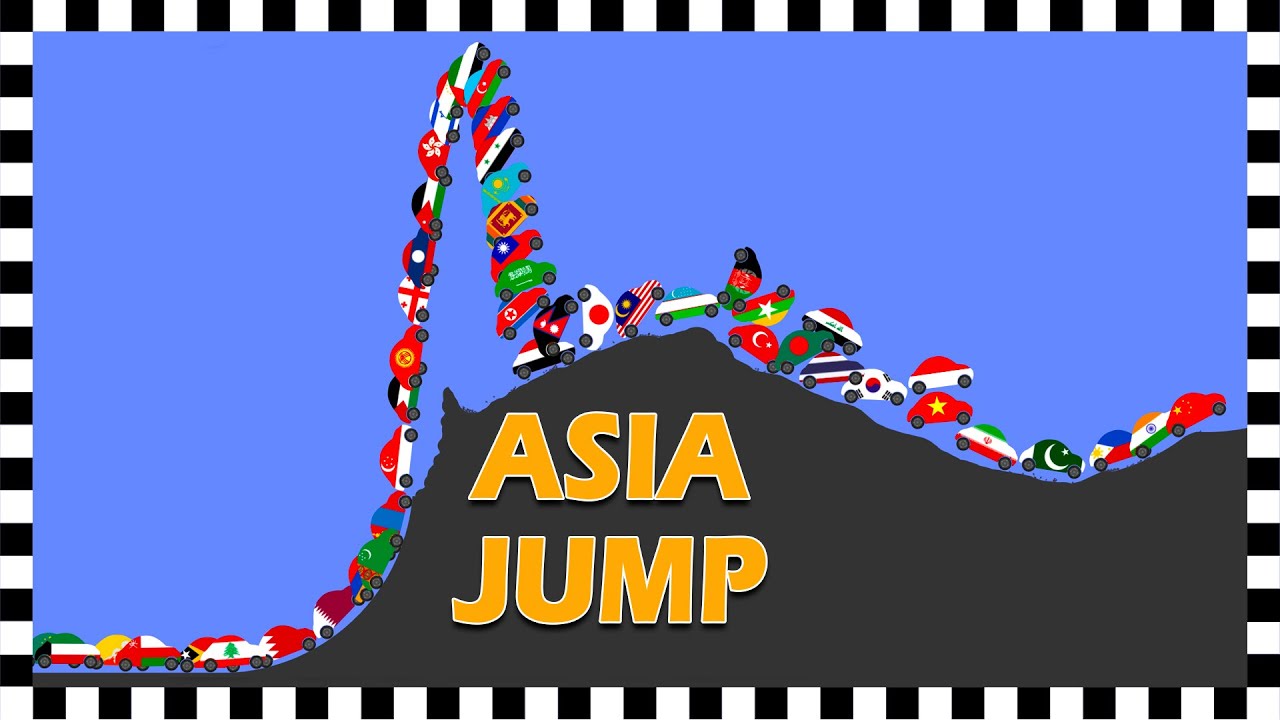 Country Cars Jumps Asia - Video 3 of 6 Algodoo