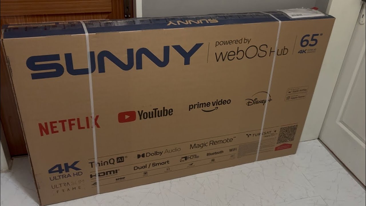 Sunny SN65FMN252  65”165 ekran4K ultra HD Smart WebOS hub Led tv duvara montajı ve performansı nasıl