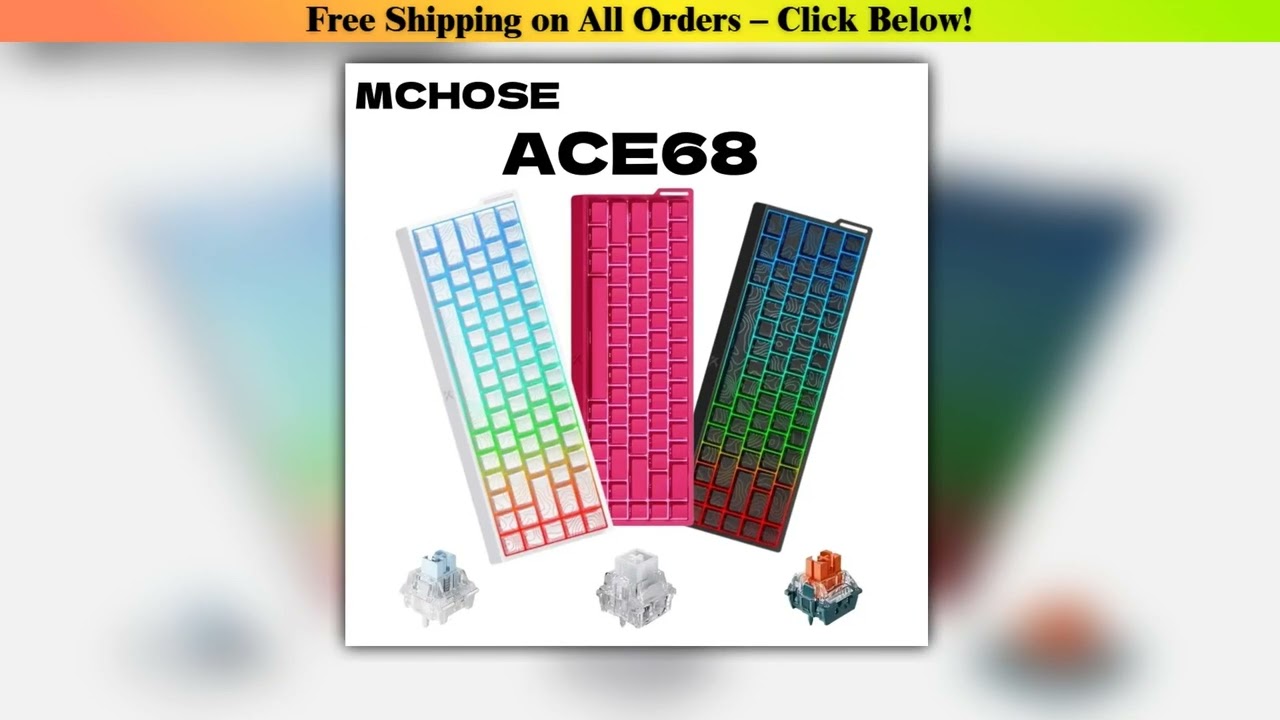 MCHOSE ACE68 Magnetic Keyboard Wired Mechanical ACE60 Pro for Gaming 0.01mm RapidTrigg 8000Hz