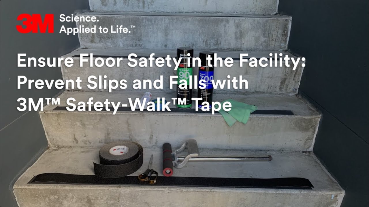 Ensure Floor Safety in the Facility: Prevent Slips and Falls with 3M&trade; Safety-Walk&trade; Tape