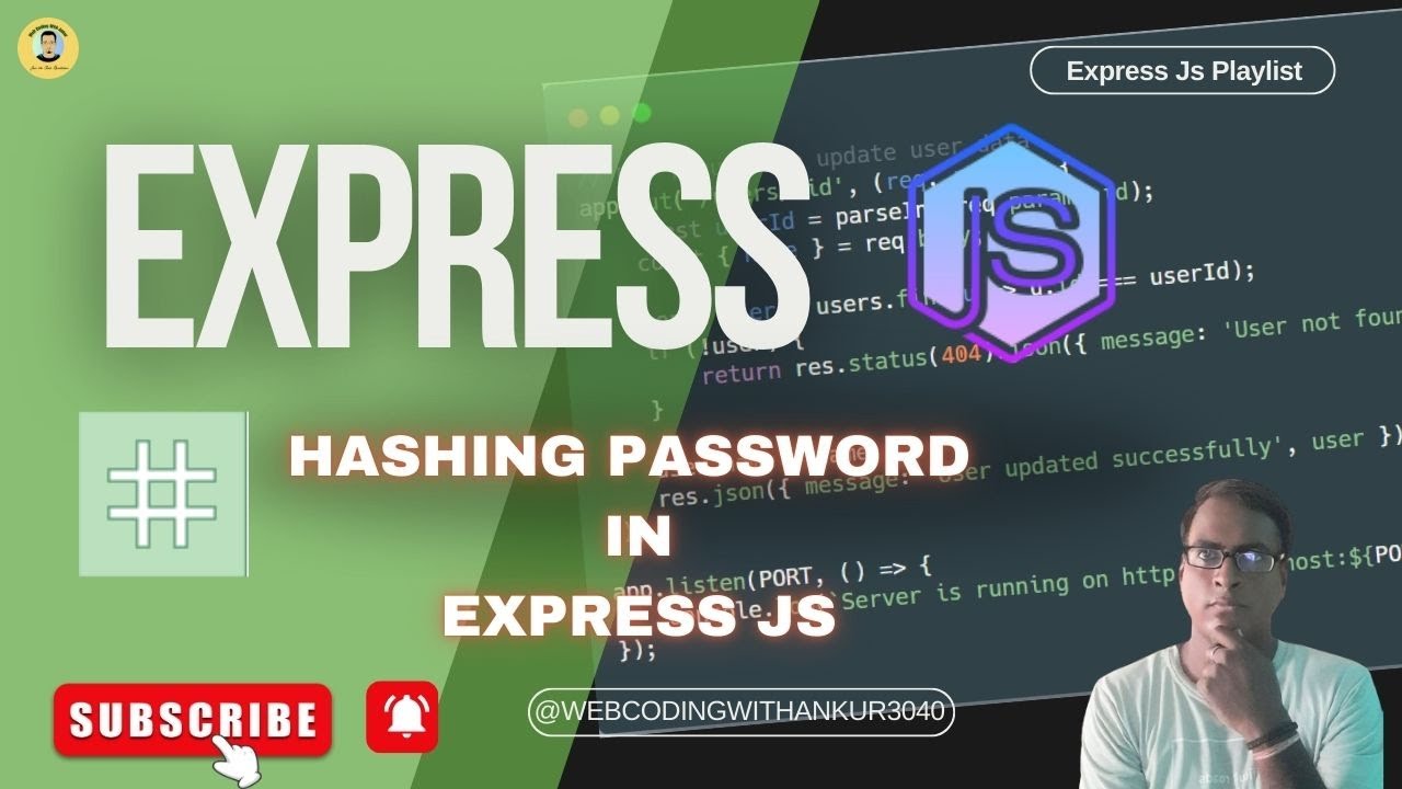 Hashing Passwords in Express.js with bcrypt 🔒 | Secure User Authentication