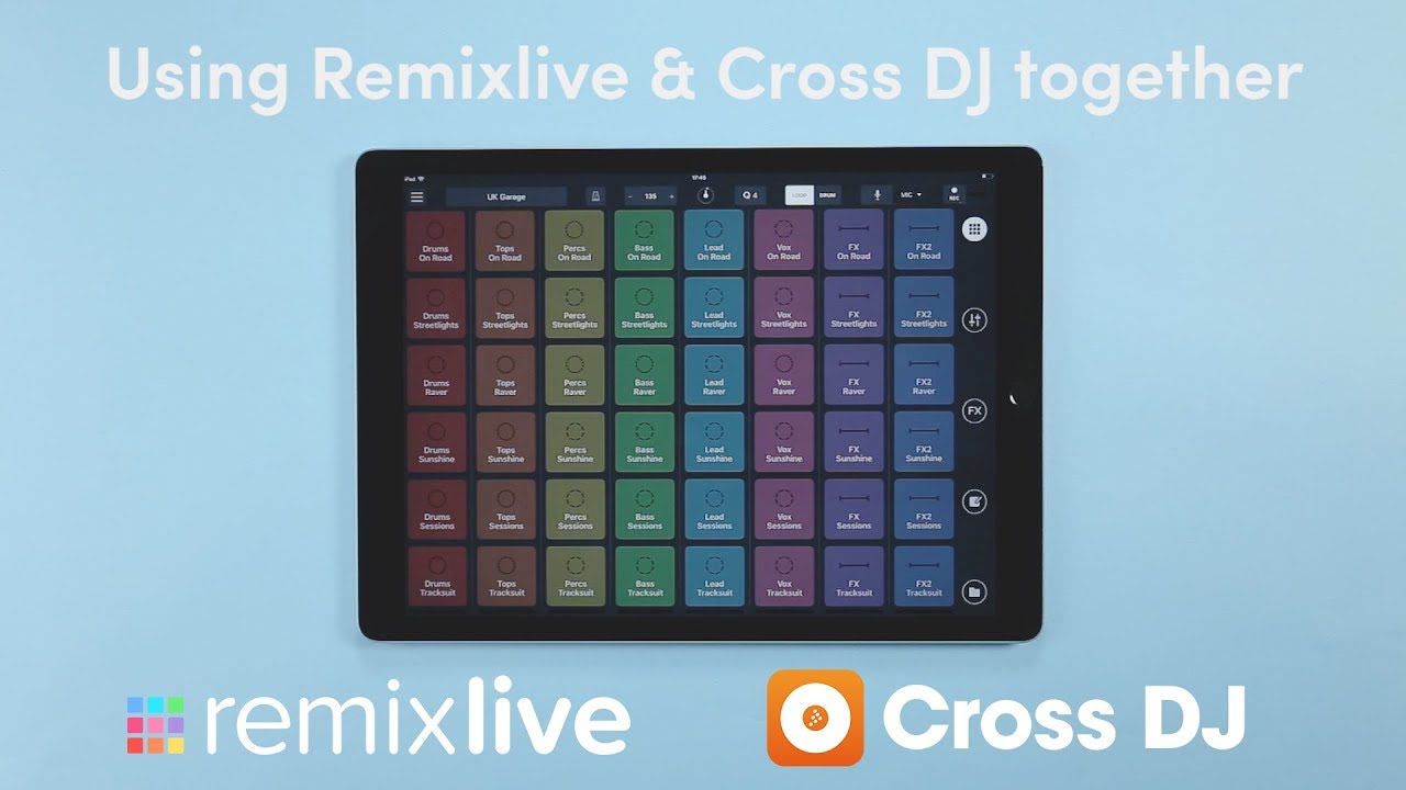 How to use Remixlive & Cross DJ together | iOS 11 Tutorial