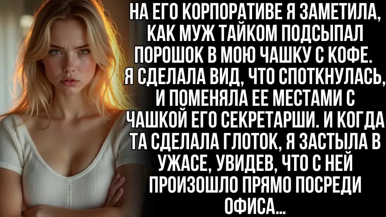Муж подсыпал мне что-то в кофе. Но я поменялась чашками с его секретаршей, и зал оглушил ее крик…