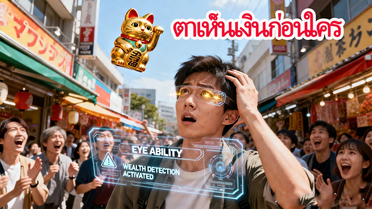 จากคนธรรมดาสู่ตาเทพ หลังโดนแมวกวักปริศนาทำให้พลังในดวงตาตื่นขึ้น