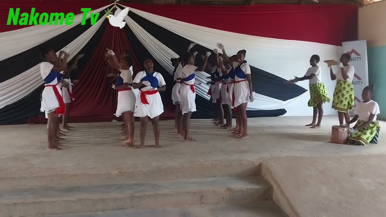 Cardinal Otunga  girls from Bungoma with Giriama folksong KMF subcounty level 2024