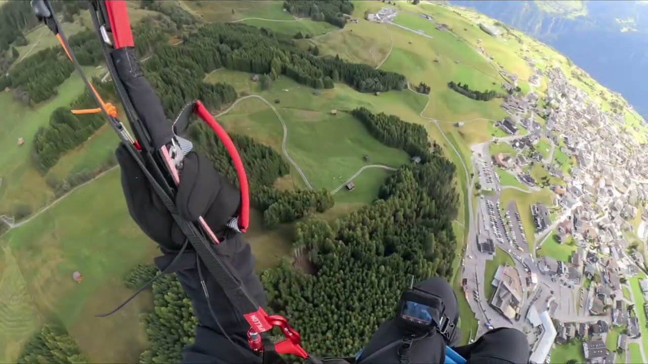 Paragliding Abgleiter Mittelstation Schönjochbahn zur Mittelstation Sonnenbahn Fiss Ladis