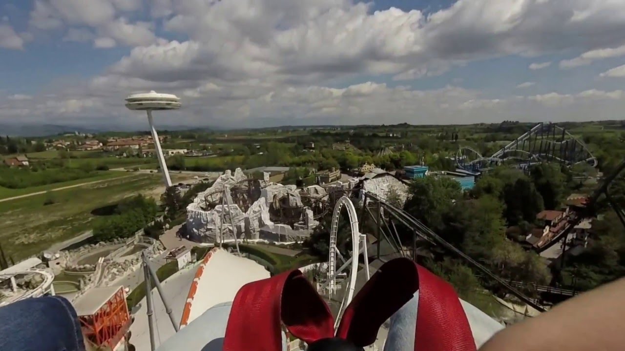 Gardaland  OBLIVION THE BLACK HOLE onboard