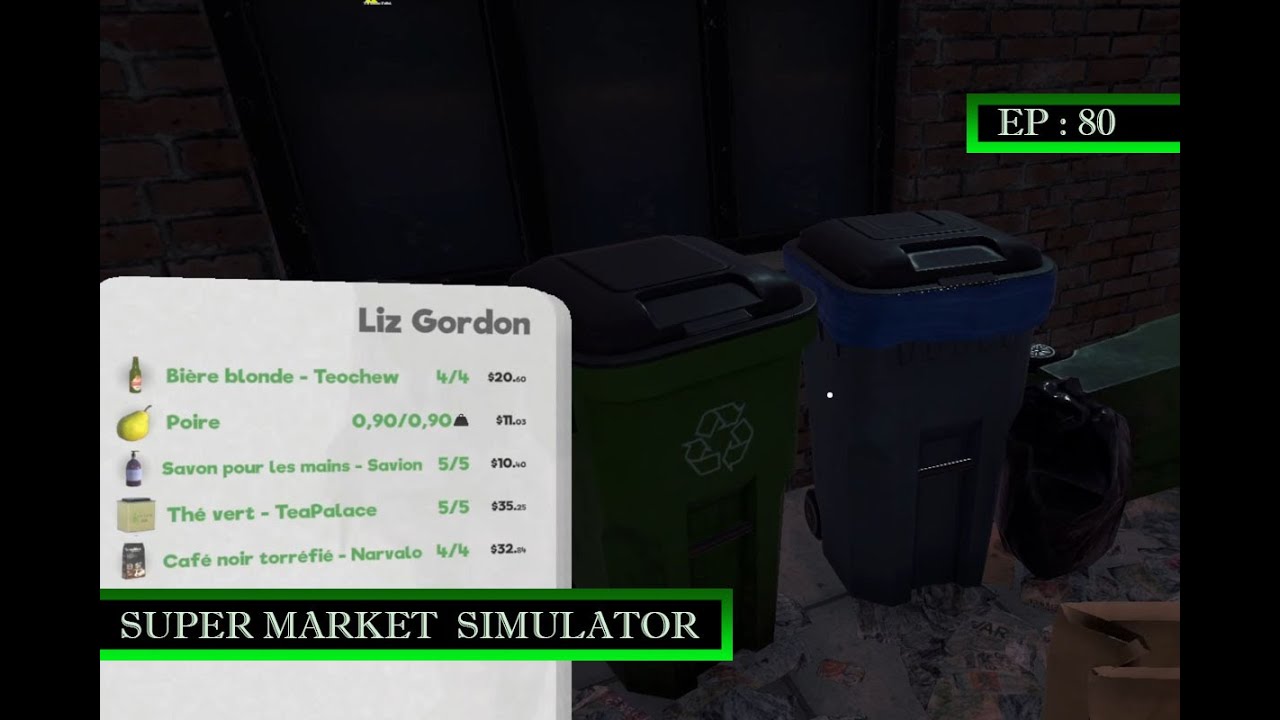 SUPERMARKET SIMULATOR FR : BUG DE DRIVE..